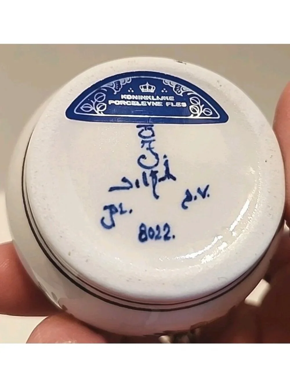 Royal Delft De Koninklijke Porceleyne Fles Vintage Petit Vase Signed Netherlands